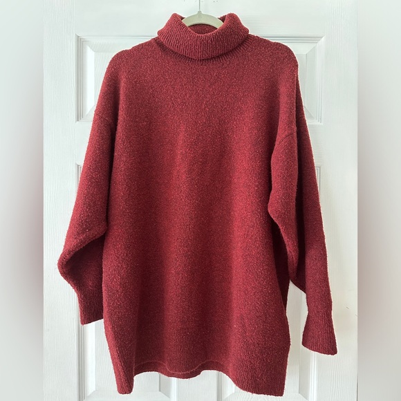 H&M Dresses & Skirts - H&M Sweater Dress, Size M, Maroon/Dark Red